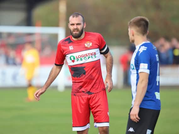 Gary Stohrer returned from injury to captain Kettering Town in Saturday's 0-0 draw with Chester. Pictures by Peter Short