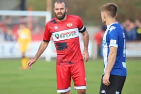Gary Stohrer returned from injury to captain Kettering Town in Saturday's 0-0 draw with Chester. Pictures by Peter Short