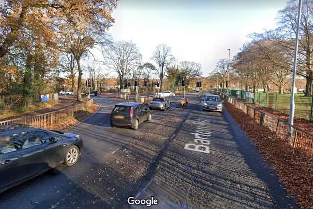The carriageway will be widened by removing trees