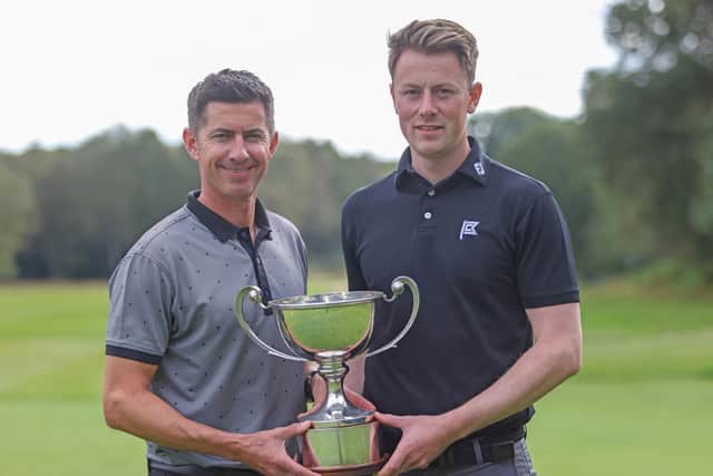 Northamptonshire's Simon Lilly and Michael Campbell were victorious in the PGA Inter-County Championship. Picture by Adrian Milledge