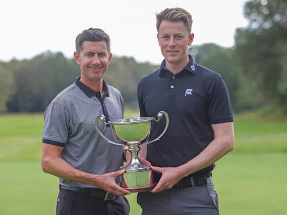 Northamptonshire's Simon Lilly and Michael Campbell were victorious in the PGA Inter-County Championship. Picture by Adrian Milledge