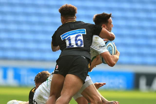 Gabriel Oghre was only yellow carded for his high hit on Alex Mitchell
