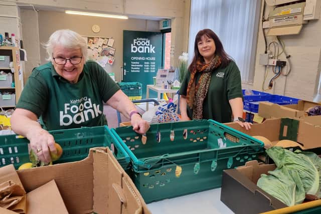 Kettering Food Bank received enough food and toiletries to replenish their shelves but more supplies are needed all the time