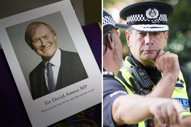Chief Constable Nick Adderley vowed to protect Northamptonshire MPs in the wake of Sir David Amess' killing