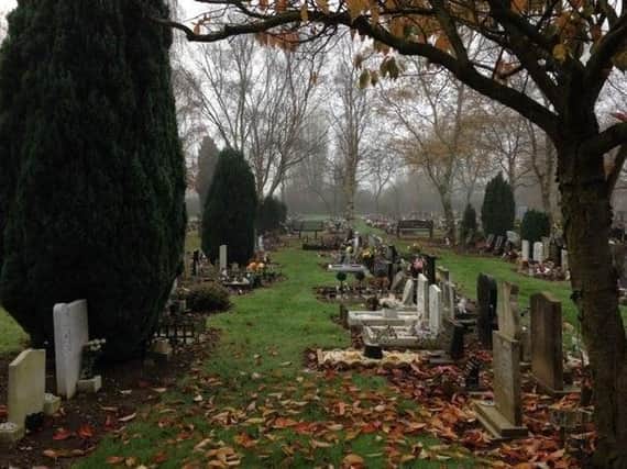 The cemetery is running out of space