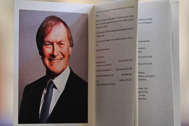 Andrew Lewer was among the MPs who attended Monday's service following the death of colleague Sir David Amess