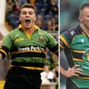Ollie Sleightholme is wearing the current Saints shirt emblazoned with Travis Perkins logo 20 years after dad Jon wore the first
