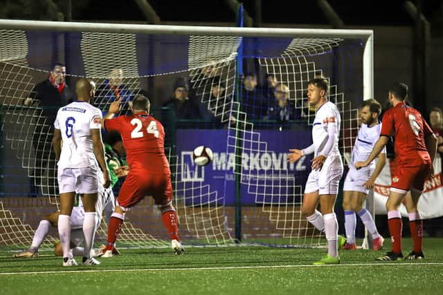 Kyle Perry opened the scoring as he gave the Poppies the lead but Buxton hit back to win in extra-time