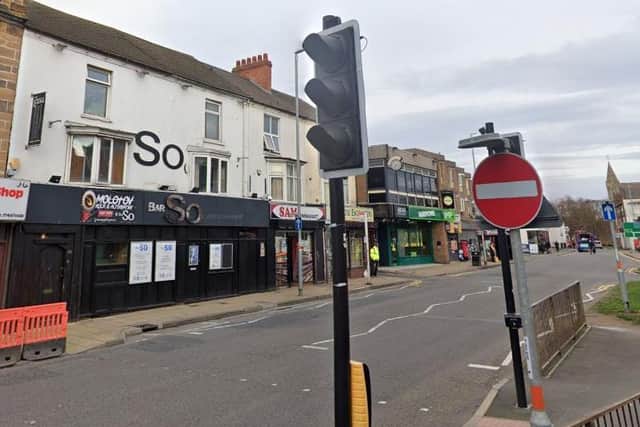Police are hunting a Suzuki rider following a hit-and-run at outside Bar So in Abington Square