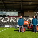 Corby Town have secured a new tractor to help maintain their pitch at Steel Park
