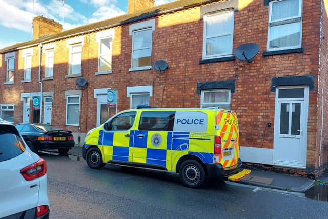 Police in Wood Street this morning