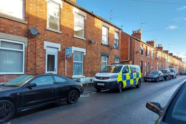 Police in Wood Street this morning