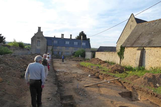 Councillors survey the site in 2013