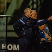 Corby Town boss Gary Mills and assistant-manager Darron Gee