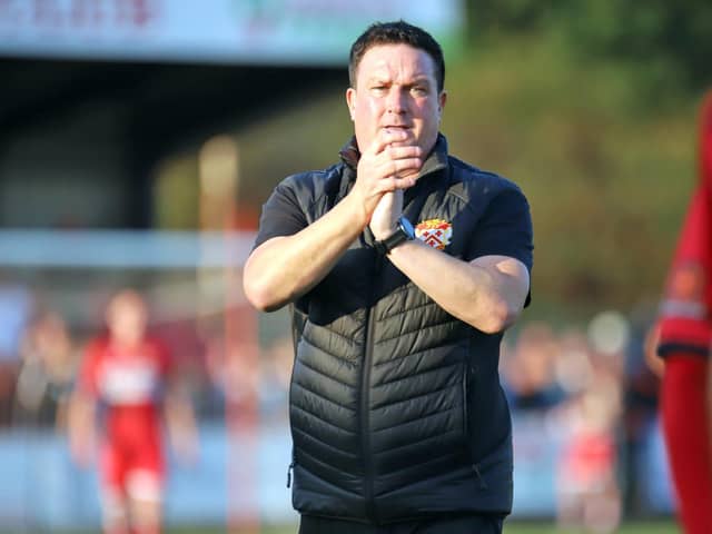 Paul Cox said he received messages of support from the Kettering fans after an approach for his services from AFC Telford United. Picture by Peter Short