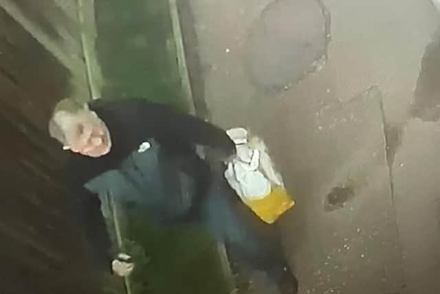 Police have released this CCTV image of a man they would like to speak to in connection with the burglary.