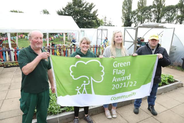 The Green Patch flag will be flying high above the community garden