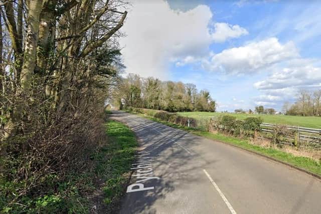 The crash was on the road between Kettering and Pytchley, known as Pytchley Lane or Kettering Road. Photo: Google