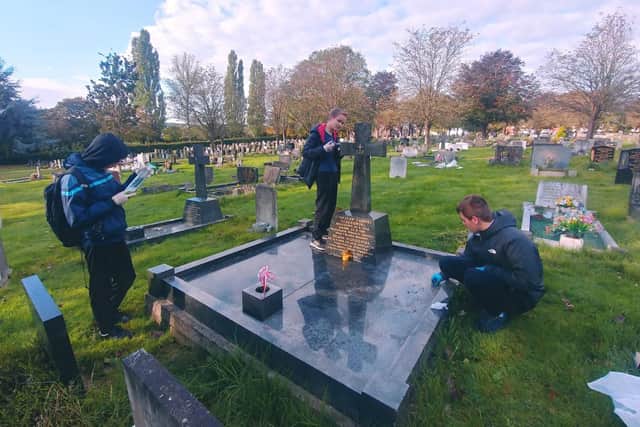 Polishing the graves