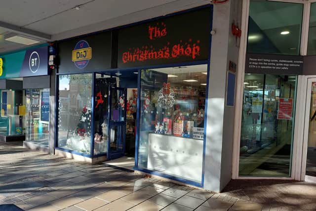 The new Christmas shop