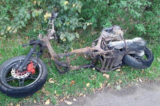 Thieves stole Summer's scooter and set fire to it.