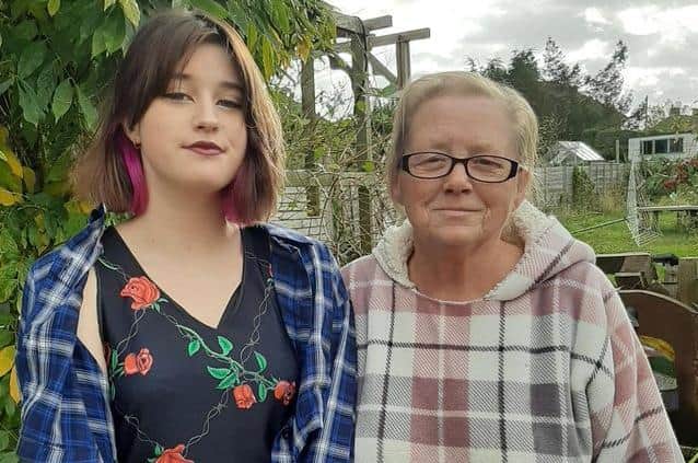 Summer Brown with her grandmother Jean Innes