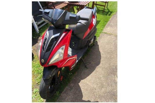 Thieves stole Summer's scooter and set fire to it.