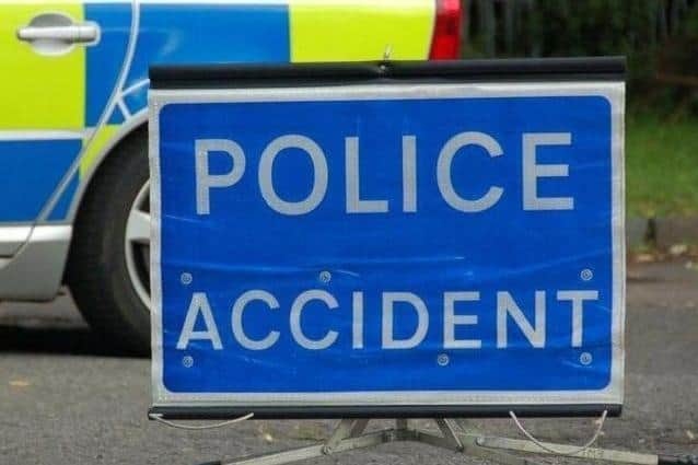 A number of town centre roads are closed after a crash on Tuesday afternoon