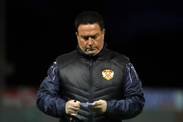 Paul Cox was left fuming with Kettering Town's display as they were beaten 3-1 at home by Darlington. Pictures by Peter Short