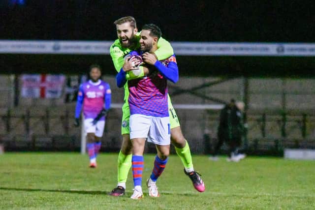 Goalkeeper Dean Snedker and Ravi Shamsi celebrate Diamonds' incredible victory