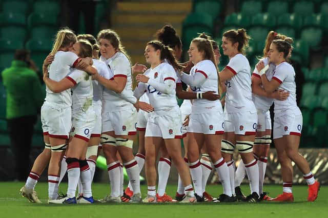 England Women celebrated a big win at the Gardens