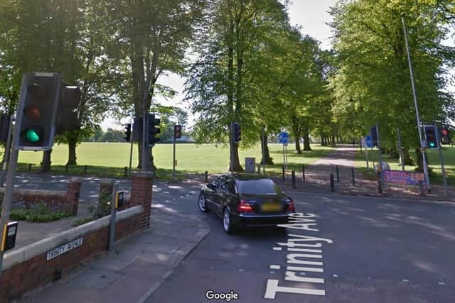 The teenager was attacked after riding towards the Racecourse from Trinity Avenue