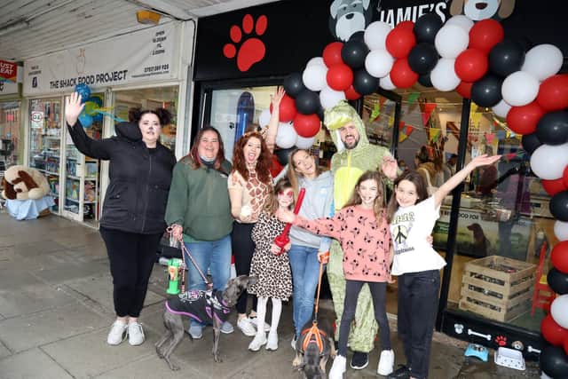 The Shack Food Project and neighbours Jamie's Pet Store celebrated together with Carla Alderman from pet charity NANNA