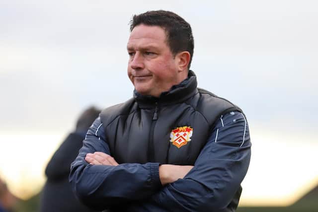 Paul Cox was left furious by Kettering Town's display against Darlington at the weekend. Picture by Peter Short