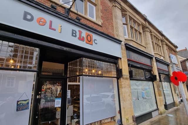 Deli Bloc and, right, Kafe Bloc's new home