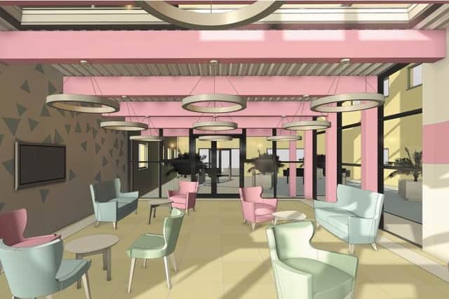 An artist's impression of how the extension to the treatment centre will look
GSS