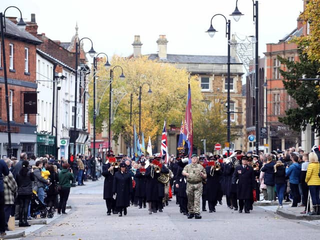 The parade in Kettering town centre