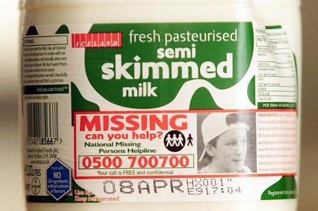 Her face was on milk cartons as part of a campaign to find her.