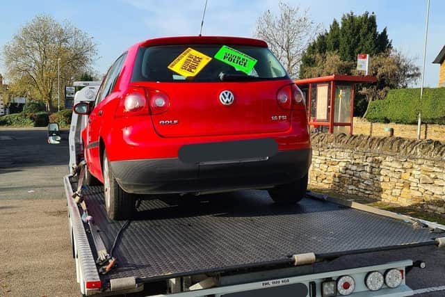 More than 100,000 vehicles a year are seized by police for having no insurance — including this one
