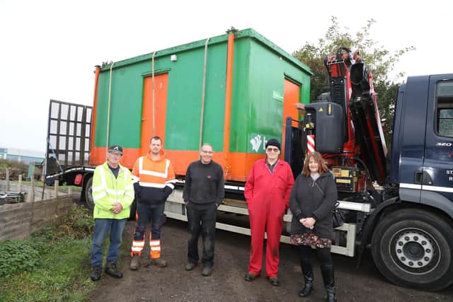 l-r Alan Beck, Simon Watts (Stable Hire Ltd), Rob Stone, Lee Henty and Mandy Woolf.