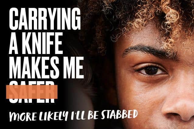 Northamptonshire Police are using campaign slogans to tackle knife crime