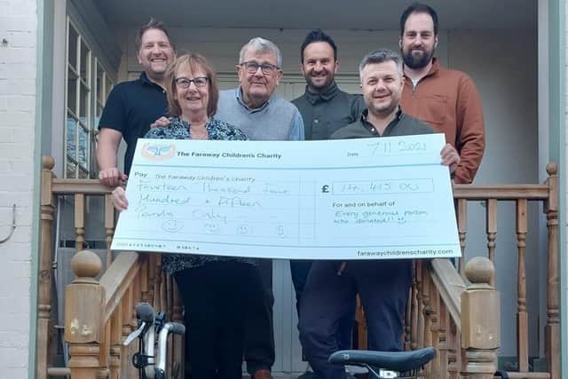 From Left to right: Peter Higgins, Sue Swallow, Peter Swallow, Charlie Ward, Andy Lock, Tom Archer.