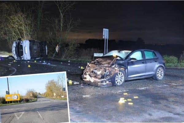 Cambridge Crown Court heard the minibus collided with a VW Golf at the crossroads