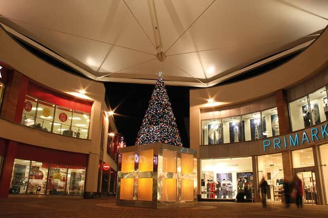 Corby's Christmas tree in Willow Place