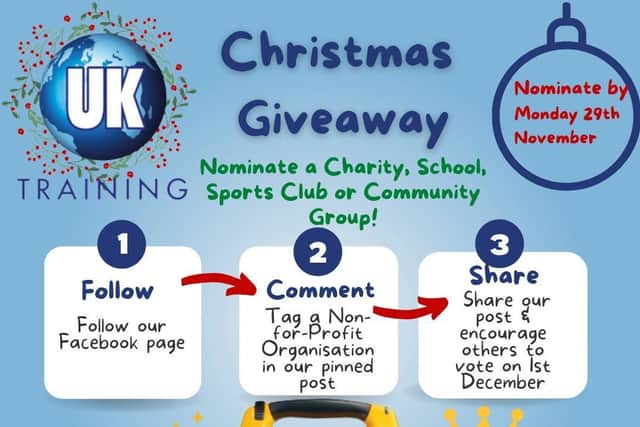 UK Training's Christmas giveaway.