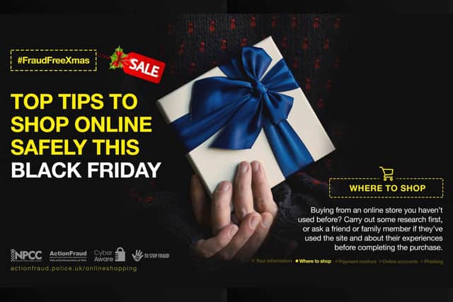 Fraud squad officers in Northamptonshire are echoing warnings to shop safely
