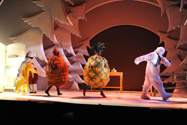 The Snowman and the dancing fruit 
Photo by Tristram Kenton