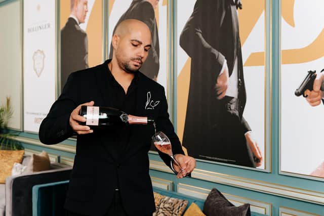 Licensed not to spill: Bollinger 007 Champagne Bar at Burlington Arcade.