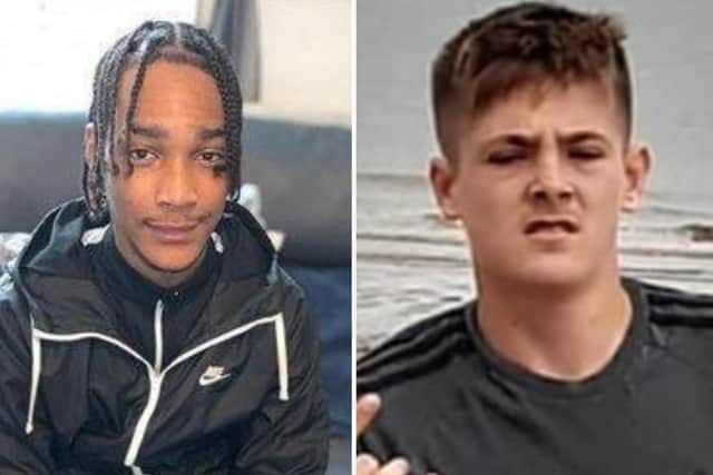 Rayon Pennycook (left) and Dylan Holliday were both 16 when they died following knife attacks this year