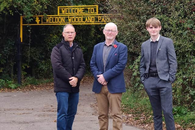 Cllrs Kevin Watt, David Sims and Macaulay Nichol